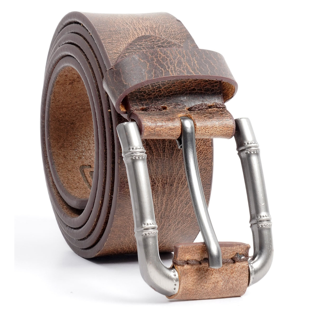 Light Brown Natural Grain Leather Belt