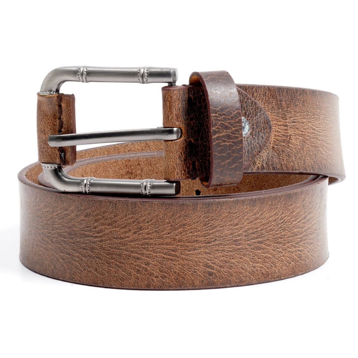 Light Brown Natural Grain Leather Belt