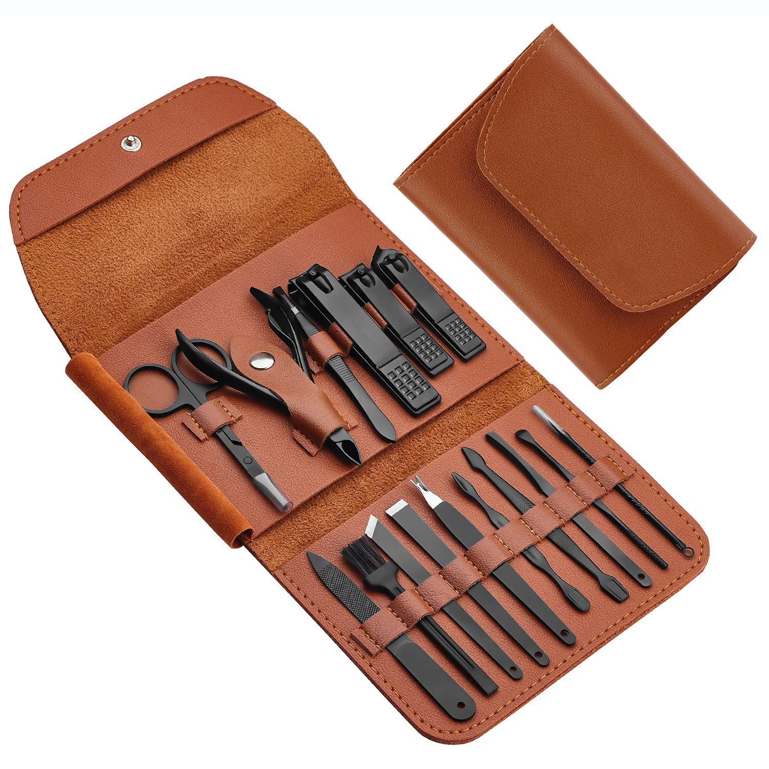 16Pcs Stainless Steel Manicure Set